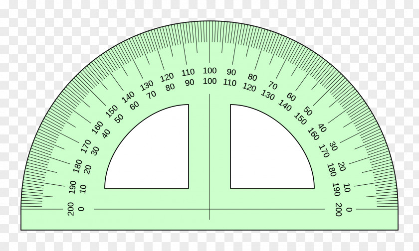 Angle Protractor Ruler Degree Circle PNG