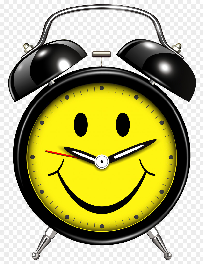 Clock Alarm Clocks Smile Clip Art PNG