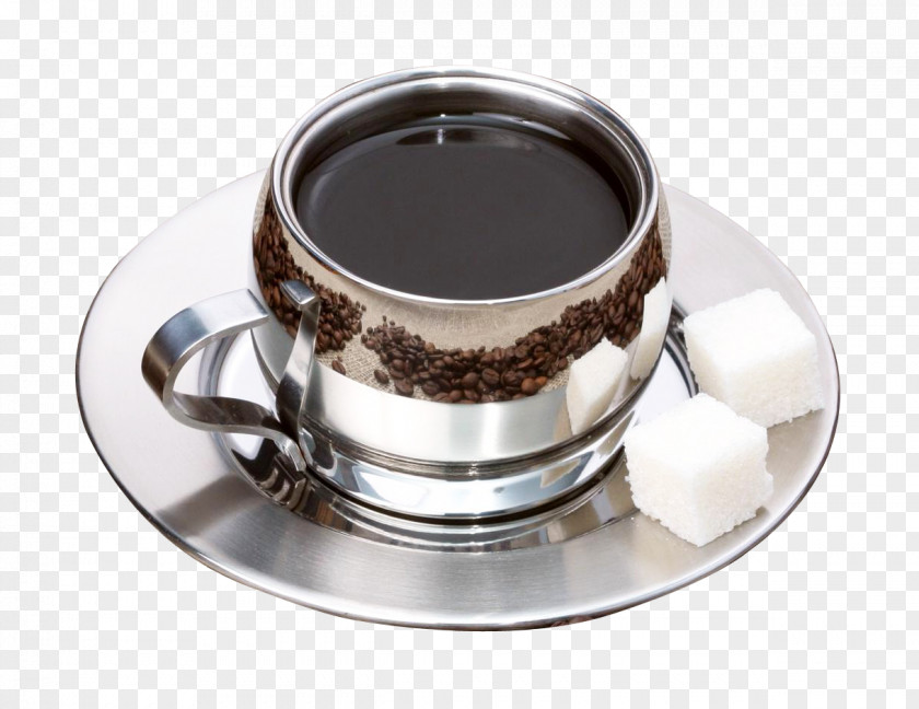 Silver Mug Coffee Cup Tea Espresso Cafe PNG