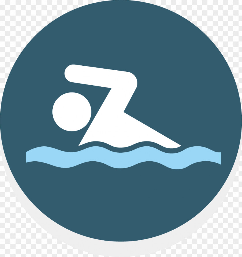 Swimming Dark Symbol Logo PNG
