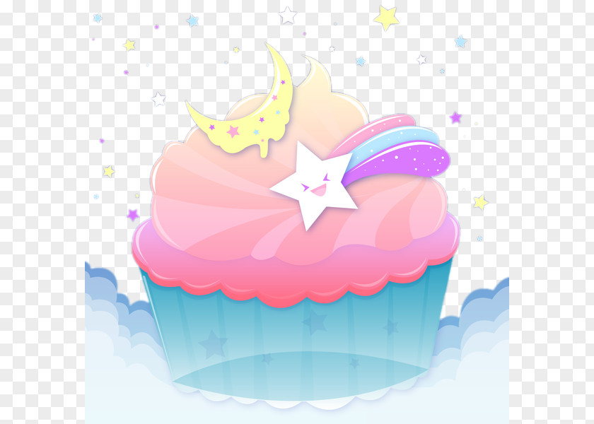 Lovely Cakes And Moon Star Cake Decorating PNG