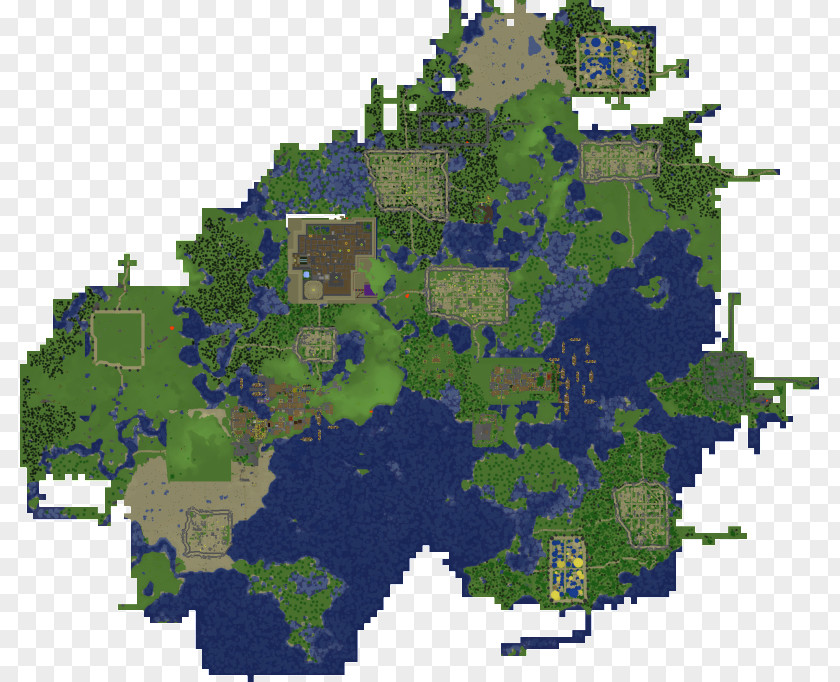 Medieval City Water Resources Suburb Land Lot Map Biome PNG