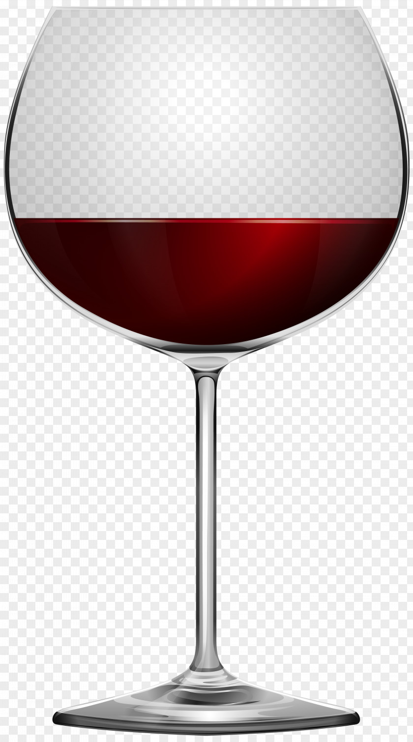 Red Butterfly Wine Glass Stemware Clip Art PNG