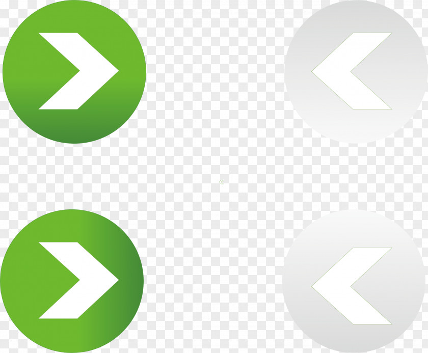 Arrow Button Download Green PNG