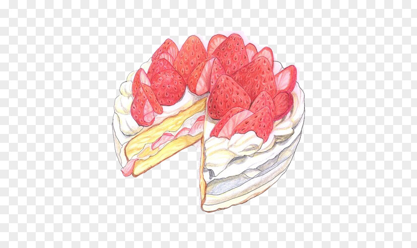 Cut Strawberry Cake Cupcake Macaron Chocolate Birthday PNG