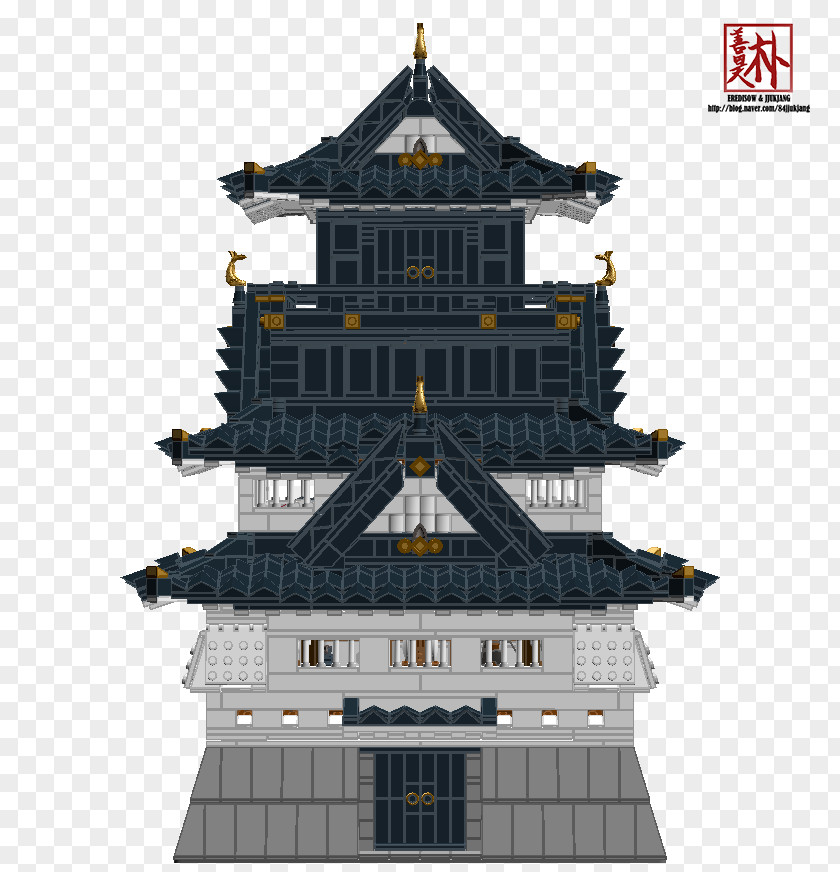 Osaka Castle Tenshukaku Building Keep PNG