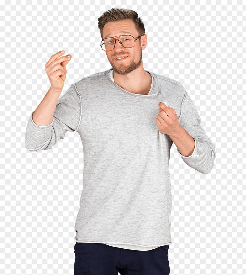 T-shirt Long-sleeved Thumb Sweater PNG