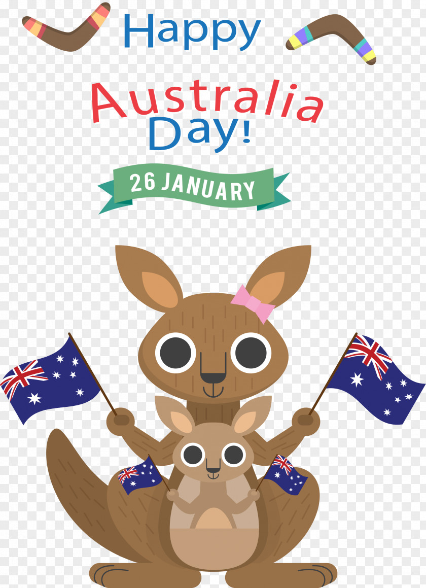 Vector Travel In Australia Day Kangaroo T-shirt Wall Decal PNG