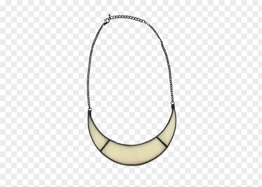 Handmade Jewelry Necklace Jewellery Crescent Charms & Pendants Milk Glass PNG