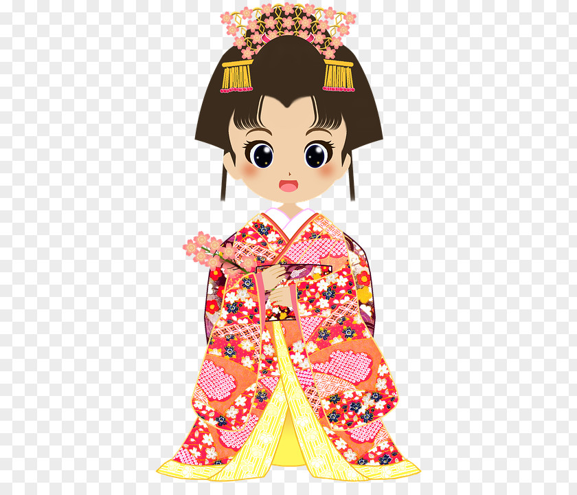 Japan Kimono Yukata Cherry Blossom PNG
