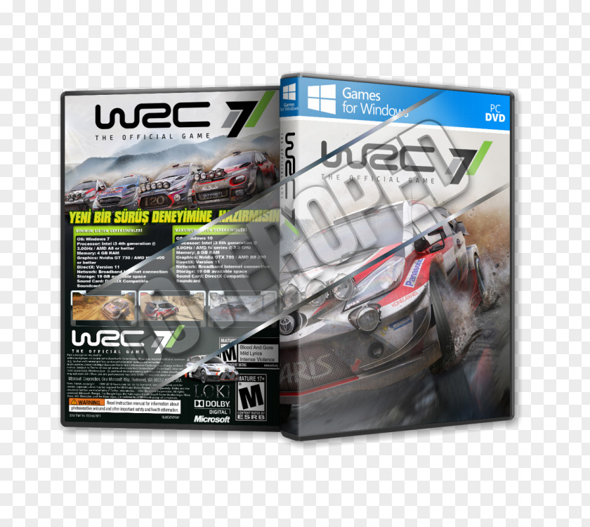 Xbox 360 WRC 7 Video Game PC Techland PNG