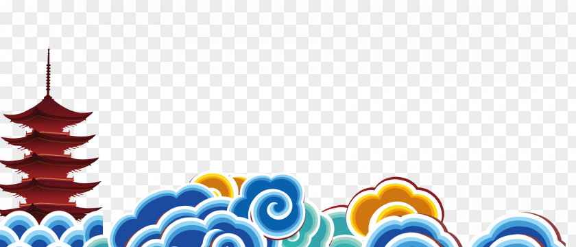 Chinese Style Clouds Background China New Year Year's Day PNG