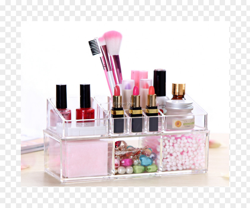 Multi-purpose Cosmetics Cotton Balls Box Lipstick Perfume PNG