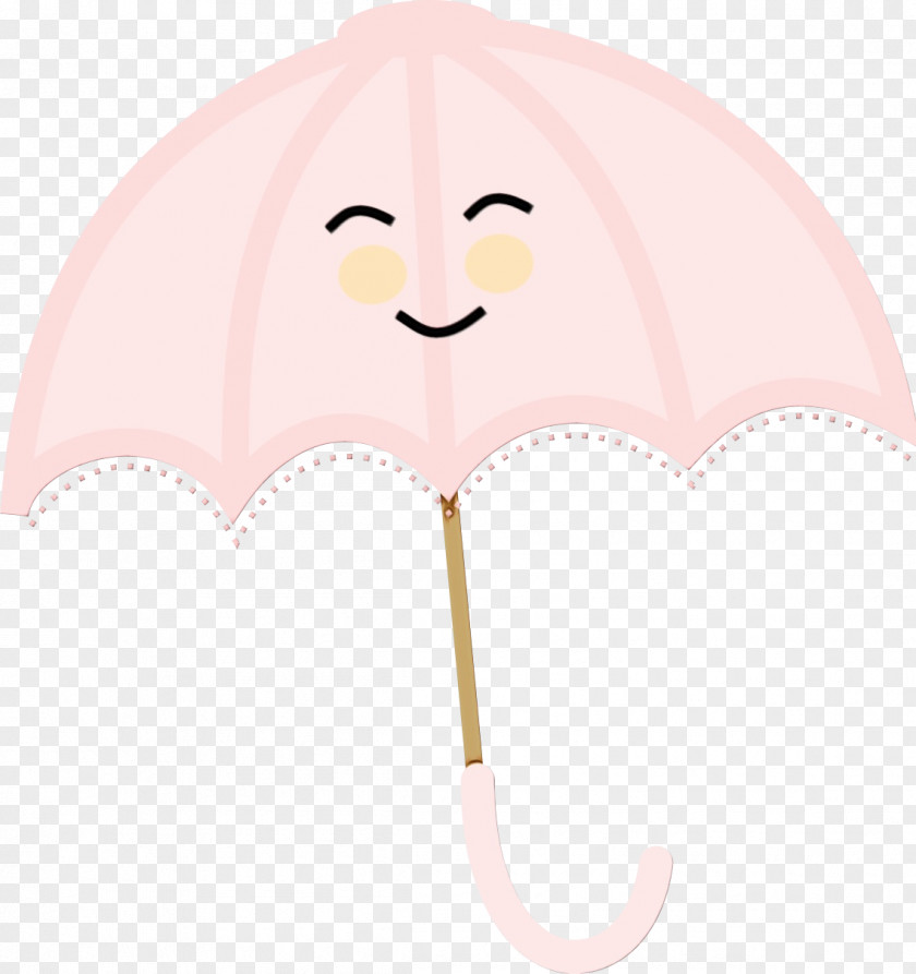 Smile Pink Umbrella Cartoon PNG