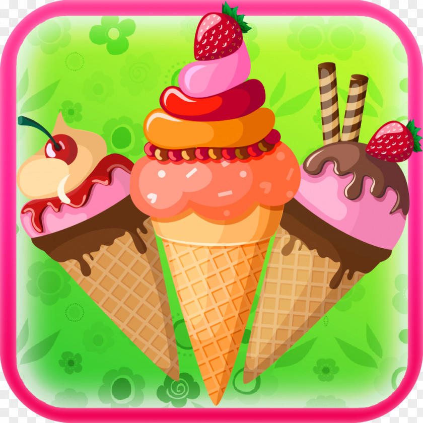 Strawberry Pudding Sundae Ice Cream Frozen Yogurt Kids Toy Crush PNG