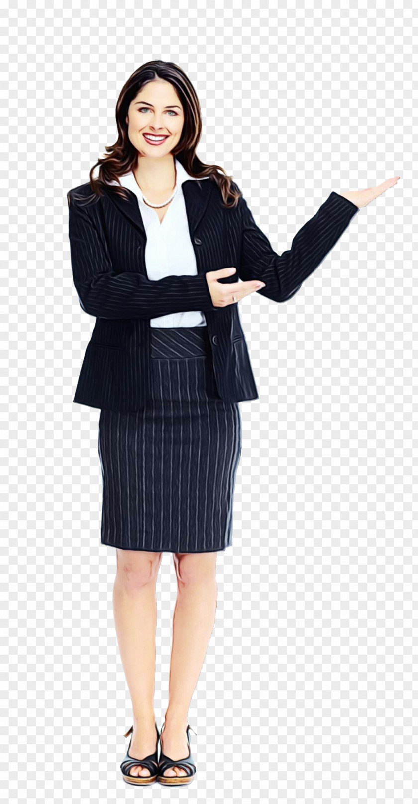 Tuxedo Coat Business Woman PNG