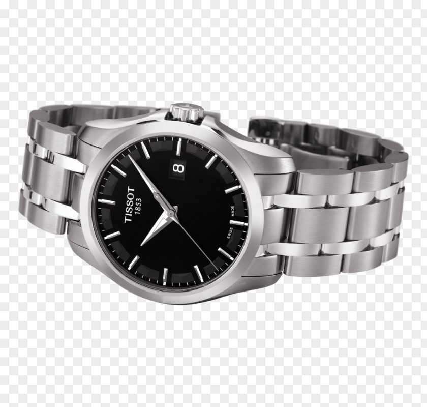 Watch Strap Tissot Clock Silver PNG