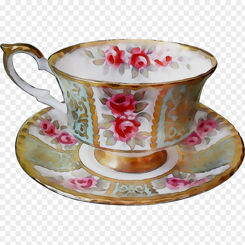 Coffee Cup Mug M Porcelain Saucer PNG