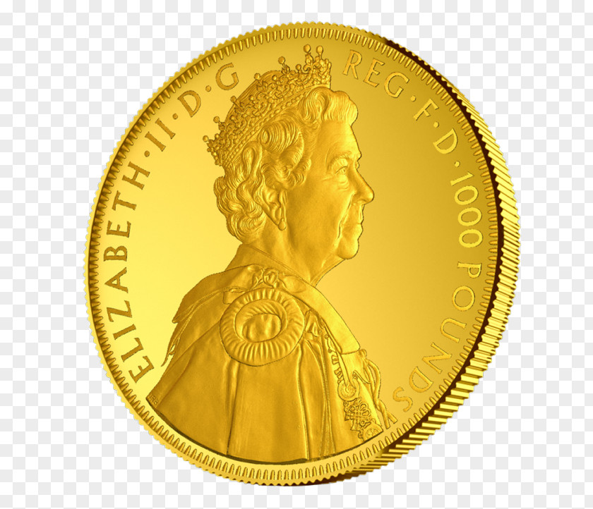 Coin Gold Diamond Jubilee Of Elizabeth II PNG