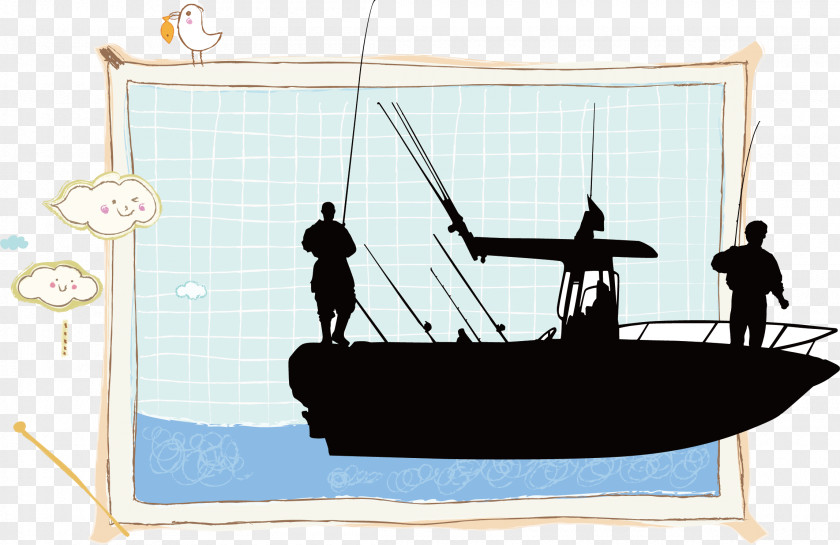 Fishing Cartoon Characters Vessel Boat PNG