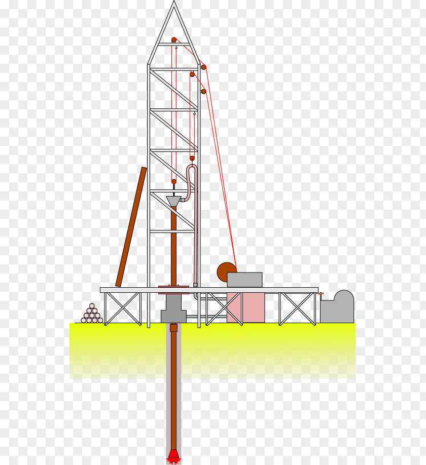 Forties Oil Field Derrick Platform Petroleum Well Drilling Rig PNG