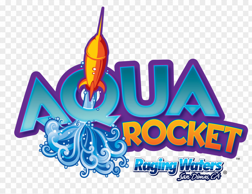 Raging Waters Los Angeles Drive Amusement Park Logo PNG