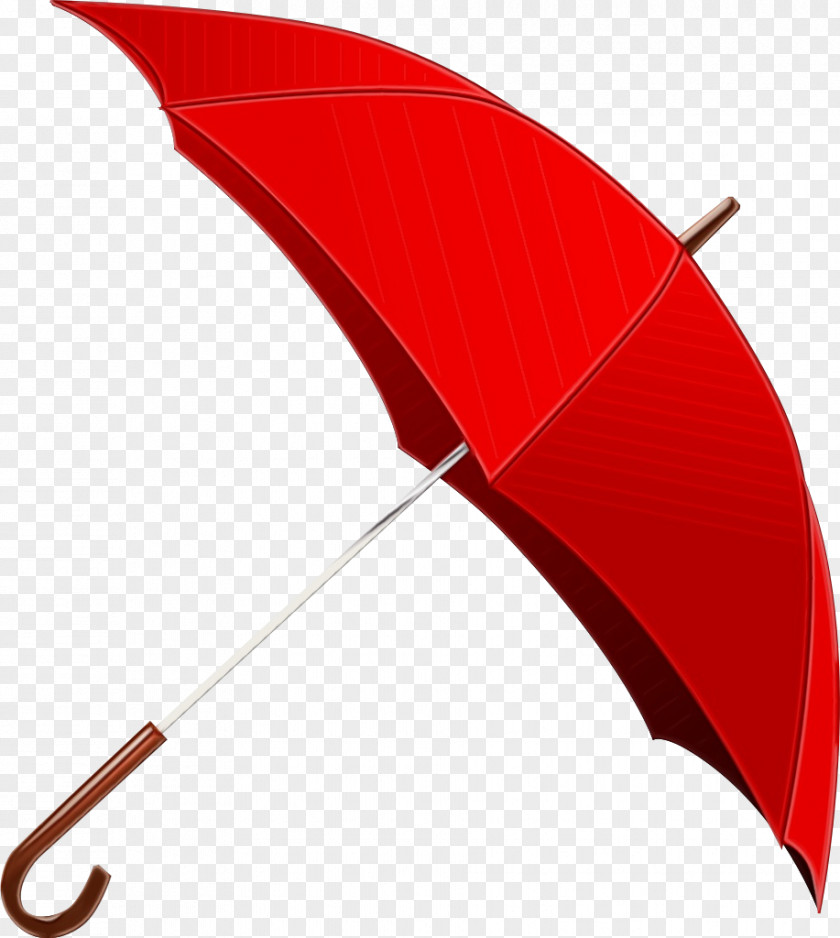 Umbrella Red Leaf Line PNG