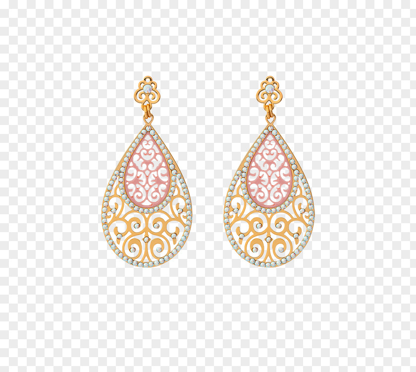 Crystal Earrings Earring Jewellery Gold Filigree PNG