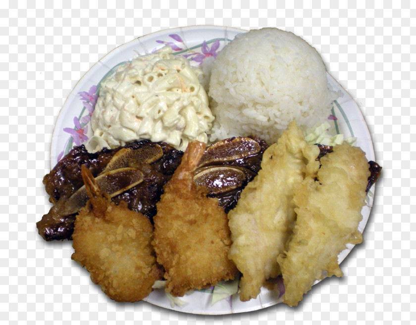 Fried Chicken Karaage Cooked Rice Plate Lunch PNG