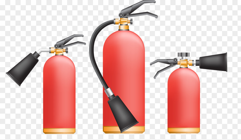 Red Fire Extinguisher Protection Firefighter PNG