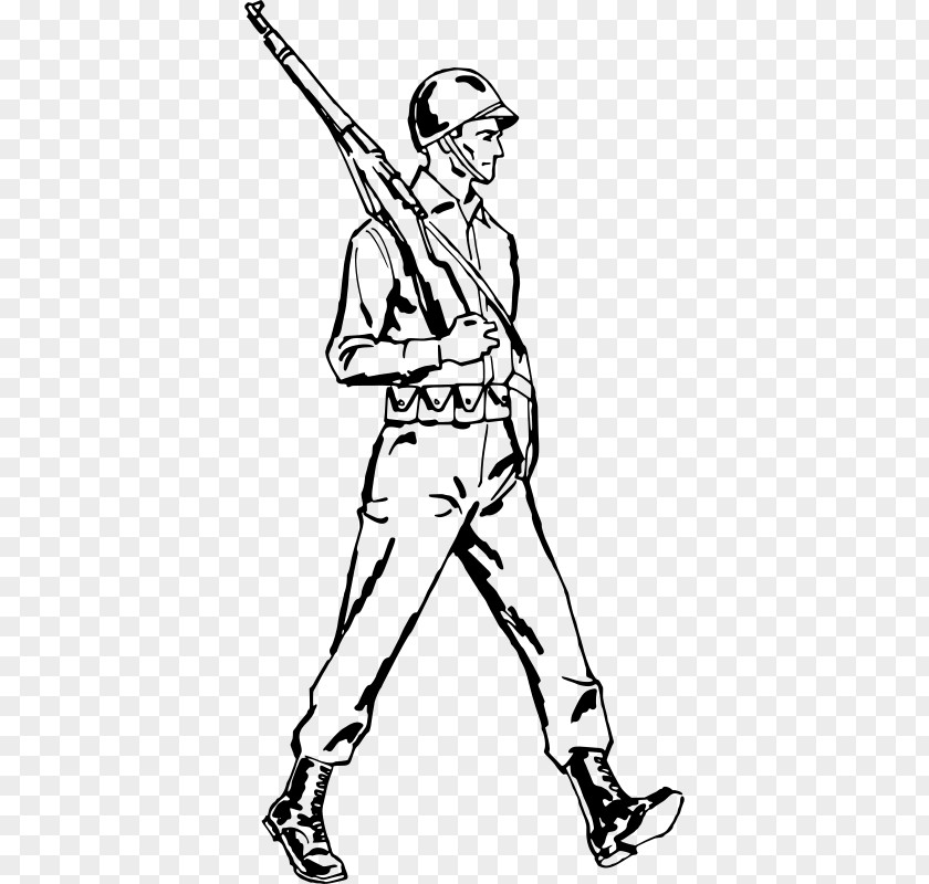 Soldier Marching Clip Art PNG