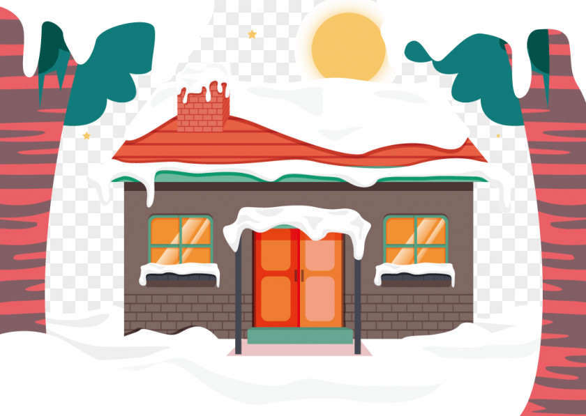 Vector Igloo Snow Log Cabin Clip Art PNG