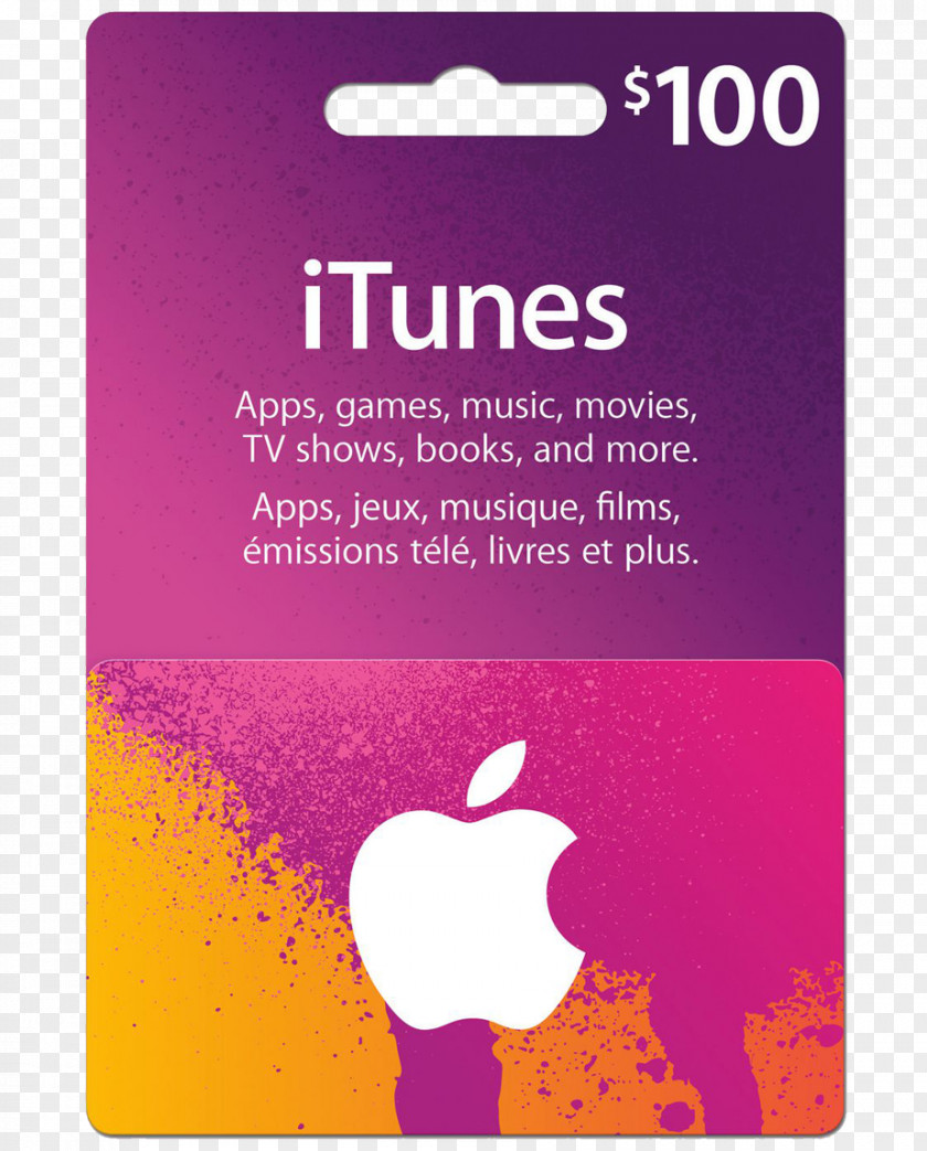 Apple Gift Card ITunes Store PNG