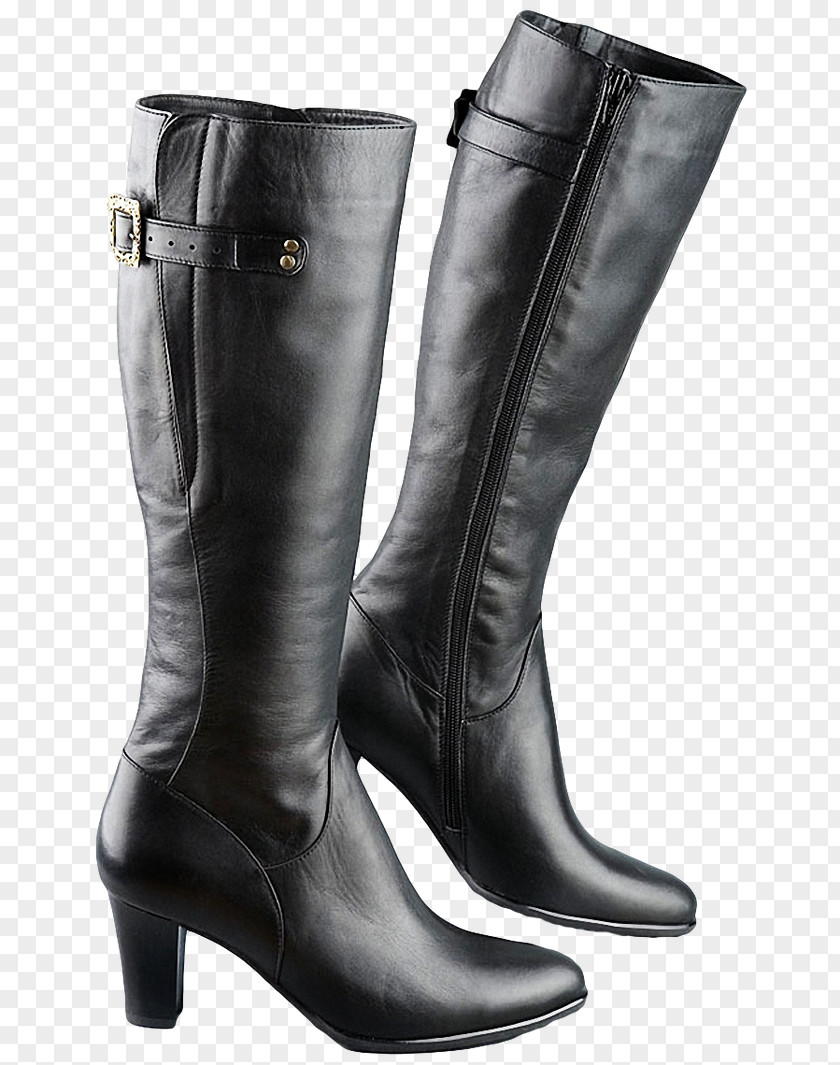 Black Boots Riding Boot Wellington PNG