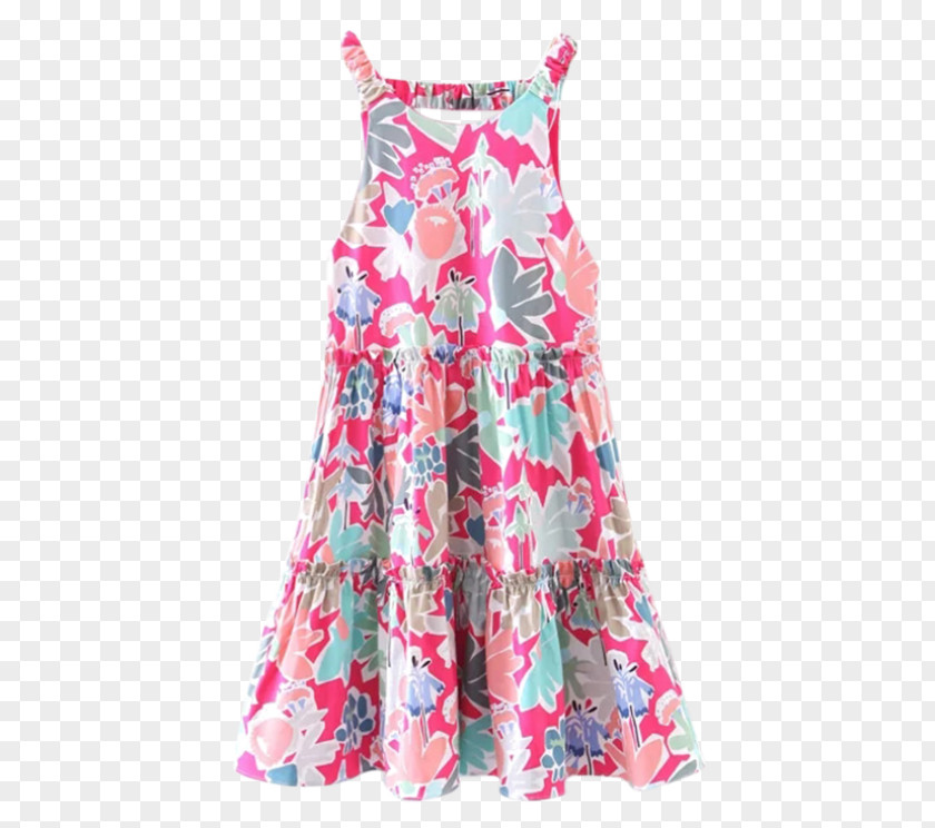 Dress Sundress Pink Clothing Pattern PNG