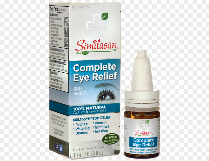Eye Similasan Complete Relief Drops & Lubricants PNG