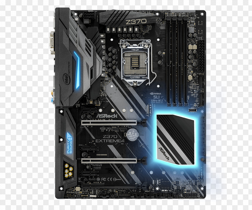 Intel LGA 1151 DDR4 SDRAM CPU Socket Motherboard PNG