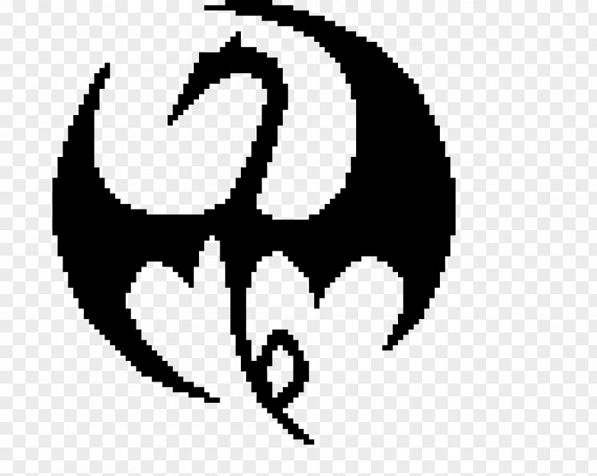 Iron Fist Tattoo Logo Pixel Art Marvel Cinematic Universe Clip PNG