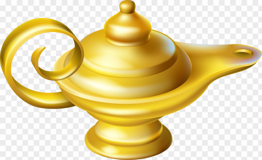 Aladdin Genie Oil Lamp Stock Photography PNG