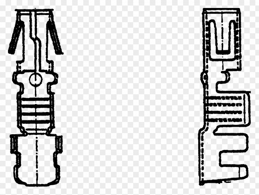 DIN 72580 Electrical Connector Crimp Cable Gland PNG