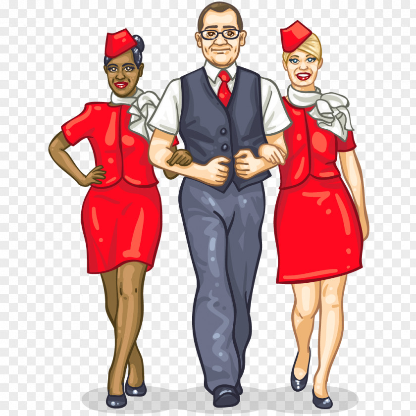 Flight Attendants Attendant Airplane 0506147919 Airline Meal PNG