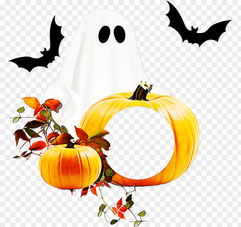 Plant Yellow Halloween Ghost Cartoon PNG