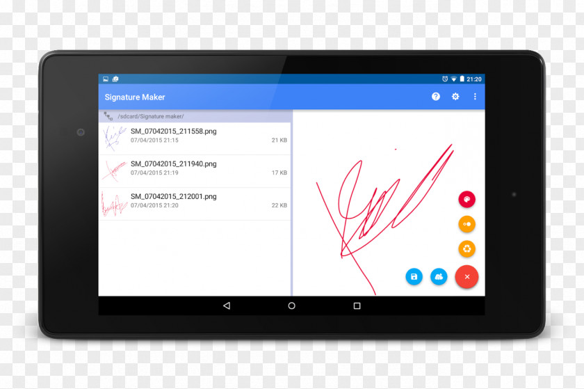 Signature Email Tablet Computers Android PNG