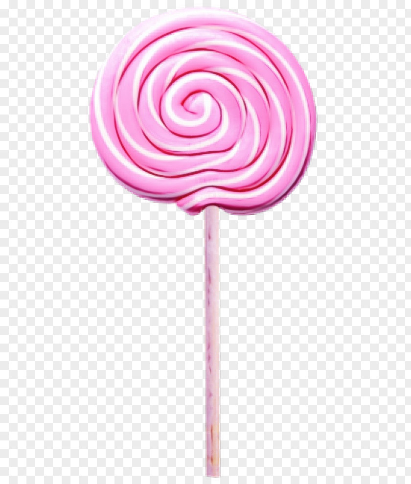 Spiral Hard Candy Lollipop Stick Pink Confectionery PNG