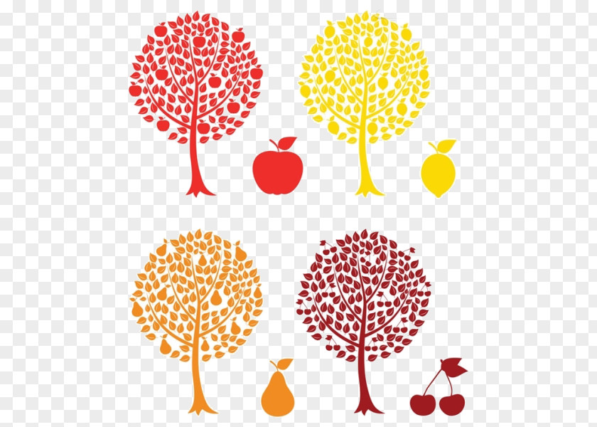 Cartoon Tree Material Fruit Clip Art PNG