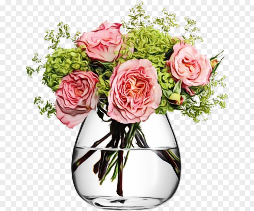 Garden Roses Vase Floral Design Flower Bouquet PNG