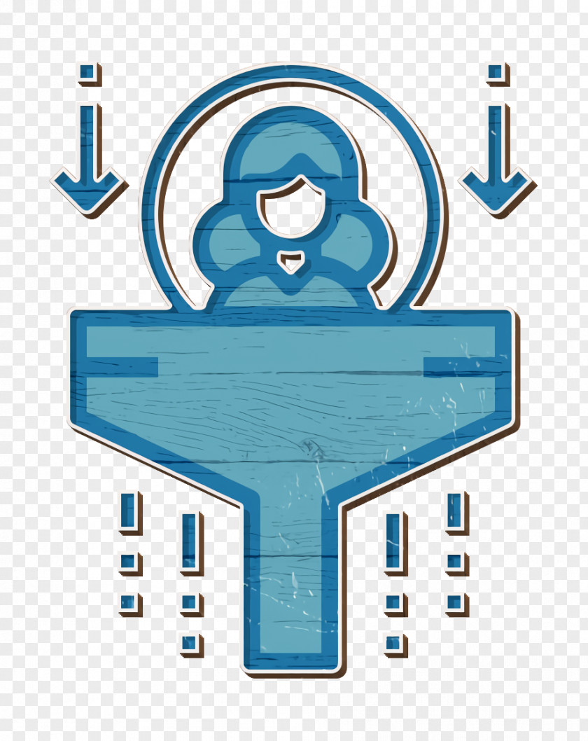 Human Resources Icon Management Funnel PNG