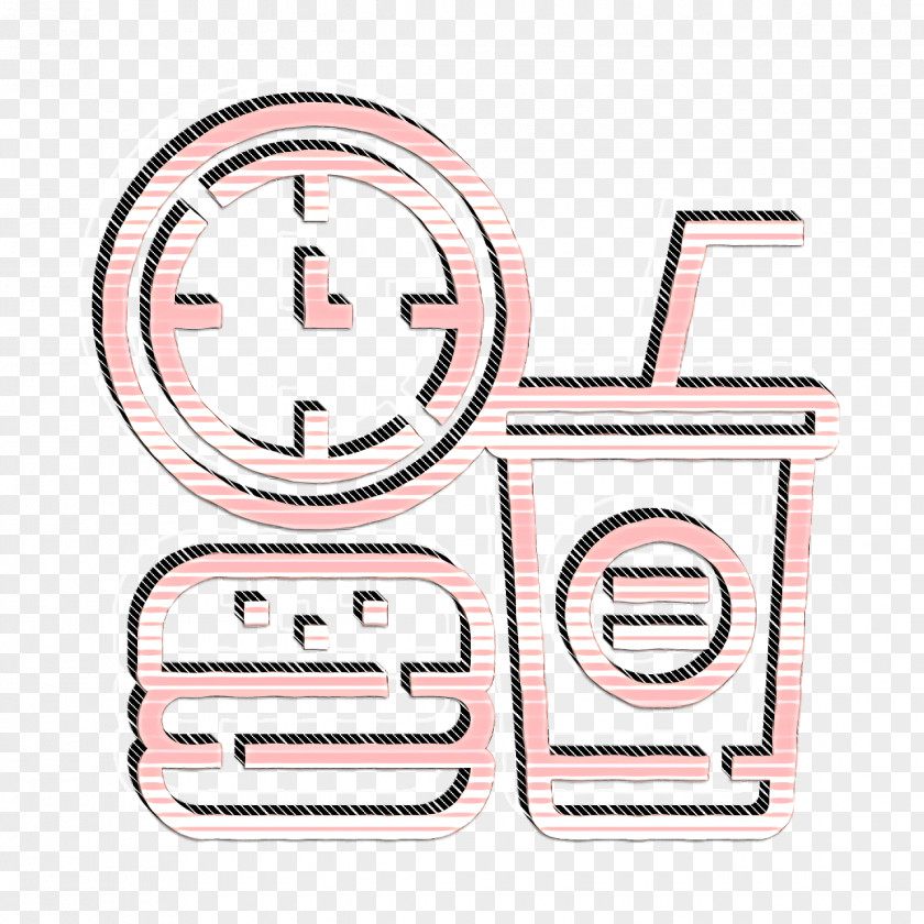 Time Management Icon Fast Food Break PNG