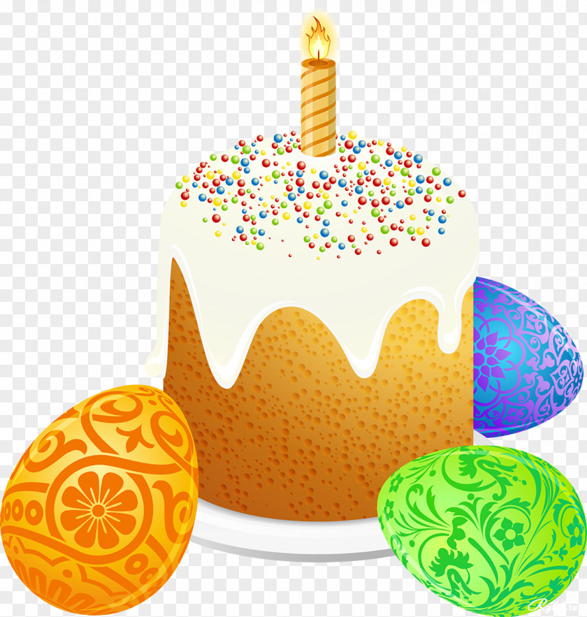 Easter Paska Cake Egg Clip Art PNG