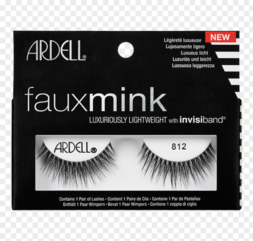 Eye Lashes Eyelash Extensions Ardell Faux Mink 811 812 PNG